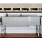 60 in. Three-Compartment Commercial Bar-Sink with 3 in. Backsplash, Dual Drainboards with Low Lead Faucet, NSF Certified in Stainless-Steel