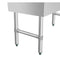 60 in. Three-Compartment Commercial Bar-Sink with 3 in. Backsplash, Dual Drainboards with Low Lead Faucet, NSF Certified in Stainless-Steel