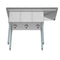 45 in. Three Compartment Stainless Steel Commercial Sink with Drainboard, Bowl Size 10"x 14"x 10