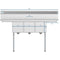 60 in. Three Compartment Stainless Steel Commercial Sink With Drainboards, Bowl Size 12"x 16"x 10