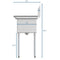 60 in. Three Compartment Stainless Steel Commercial Sink With Drainboards, Bowl Size 12"x 16"x 10