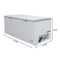 76 in. Commercial Chest Freezer 20 cu ft