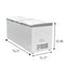 77 in. Commercial Chest Freezer 24 cu ft