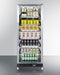 24" Wide Mini Reach-In Beverage Center with Dolly