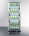24" Wide Mini Reach-In Beverage Center with Dolly