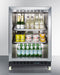 24" Wide Built-In Mini Reach-In Beverage Center with Dolly