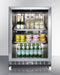 24" Wide Outdoor Mini Reach-In Beverage Center with Dolly