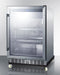 24" Wide Outdoor Mini Reach-In Beverage Center with Dolly