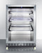 24" Wide Outdoor Mini Reach-In Beverage Center with Dolly