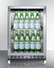 24" Wide Outdoor Mini Reach-In Beverage Center with Dolly