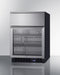 24" Wide Built-In Commercial Beverage Refrigerator With Top Drawer