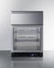 24" Wide Built-In Commercial Beverage Refrigerator With Top Drawer