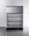 24" Wide Built-In Commercial Beverage Refrigerator With Top Drawer