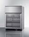 24" Wide Built-In Commercial Beverage Refrigerator With Top Drawer