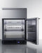 24" Wide Built-In Commercial Beverage Refrigerator With Top Drawer