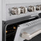 30 In. 4.2 Cu. Ft. Paramount Dual Fuel Range With 4 Burner Gas Cooktop And Electric Convection Oven In Stainless Steel