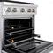 30 In. 4.2 Cu. Ft. Paramount Dual Fuel Range With 4 Burner Gas Cooktop And Electric Convection Oven In Stainless Steel