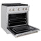 30 In. 4.2 Cu. Ft. Paramount Dual Fuel Range With 4 Burner Gas Cooktop And Electric Convection Oven In Stainless Steel