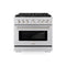 36 In. 5.2 Cu. Ft. Paramount Dual Fuel Range With 6 Burner Gas Cooktop And Electric Convection Oven In Stainless Steel