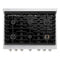 36 In. 5.2 Cu. Ft. Paramount Dual Fuel Range With 6 Burner Gas Cooktop And Electric Convection Oven In Stainless Steel