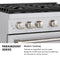 36 In. 5.2 Cu. Ft. Paramount Dual Fuel Range With 6 Burner Gas Cooktop And Electric Convection Oven In Stainless Steel