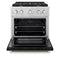 30 In. 4.2 Cu. Ft. Paramount Dual Fuel Range With 4 Burner Gas Cooktop And Electric Convection Oven In Stainless Steel With Black Matte Door