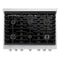 36 In. 5.2 Cu. Ft. Paramount Dual Fuel Range With Gas Cooktop And Electric Convection Oven In Stainless Steel With 6 Brass Burners