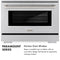 Autograph Edition 36 In. 5.2 Cu. Ft. Paramount Dual Fuel Range With 6 Burner Gas Cooktop And Electric Convection Oven In Black Stainless Steel With Polished Gold Helix Handle And Knob Accents