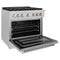 36 In. 5.2 Cu. Ft. Paramount Dual Fuel Range With Gas Cooktop And Electric Convection Oven In Satin Stainless Steel With 6 Brass Burners