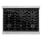 Autograph Edition 36 In. 5.2 Cu. Ft. Paramount Dual Fuel Range With 6 Burner Gas Cooktop And Electric Convection Oven In Satin Stainless Steel With Champagne Bronze Accents