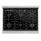 Autograph Edition 36 In. 5.2 Cu. Ft. Paramount Dual Fuel Range With 6 Burner Gas Cooktop And Electric Convection Oven In Satin Stainless Steel With Champagne Bronze Accents