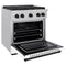 Autograph Edition 30 In. 4.2 Cu. Ft. Paramount Dual Fuel Range With 4 Burner Gas Cooktop And Electric Convection Oven In Satin Stainless Steel With White Matte Door And Matte Black Accents