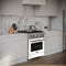 30 In. 4.2 Cu. Ft. Paramount Dual Fuel Range With 4 Burner Gas Cooktop And Electric Convection Oven In Stainless Steel With White Matte Door