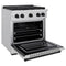 Autograph Edition 30 In. 4.2 Cu. Ft. Paramount Dual Fuel Range With 4 Burner Gas Cooktop And Electric Convection Oven In Stainless Steel With Matte Black Accents