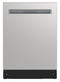 24" Top Control Stainless Steel Pocket Handle 44db Dishwasher With Auto Door Open