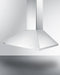 36" Wide Wall-Mounted Range Hood, ADA-Compliant