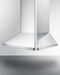 24" Wide Wall-Mounted Range Hood, ADA-Compliant