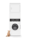SF7 Stacked White Washer – Electric Dryer with Pet Plus