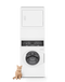 SF7 Stacked White Washer – Electric Dryer with Pet Plus™