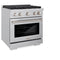 30 In. 4.2 Cu. Ft. Paramount Gas Range With 4 Burner Cooktop And Convection Gas Oven In Stainless Steel