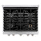 30 In. 4.2 Cu. Ft. Paramount Gas Range With 4 Burner Cooktop And Convection Gas Oven In Stainless Steel