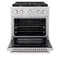 30 In. 4.2 Cu. Ft. Paramount Gas Range With 4 Burner Cooktop And Convection Gas Oven In Stainless Steel