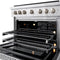 36 In. 5.2 Cu. Ft. Paramount Gas Range With 6 Burner Cooktop And Convection Gas Oven In Stainless Steel