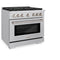 36 In. 5.2 Cu. Ft. Paramount Gas Range With 6 Burner Cooktop And Convection Gas Oven In Stainless Steel