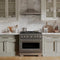 36 In. 5.2 Cu. Ft. Paramount Gas Range With 6 Burner Cooktop And Convection Gas Oven In Stainless Steel