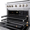 36 In. 5.2 Cu. Ft. Paramount Gas Range With 6 Burner Cooktop And Convection Gas Oven In Stainless Steel