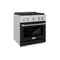 30 In. 4.2 Cu. Ft. Paramount Gas Range With 4 Burner Gas Cooktop And Convection Gas Oven In Stainless Steel With Black Matte Door