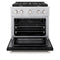30 In. 4.2 Cu. Ft. Paramount Gas Range With 4 Burner Gas Cooktop And Convection Gas Oven In Stainless Steel With Black Matte Door