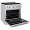 30 In. 4.2 Cu. Ft. Paramount Gas Range With Convection Gas Oven In Stainless Steel With 4 Brass Burners