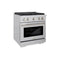 30 In. 4.2 Cu. Ft. Paramount Gas Range With Convection Gas Oven In Stainless Steel With 4 Brass Burners